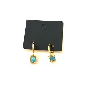 Blue Gem Earrings